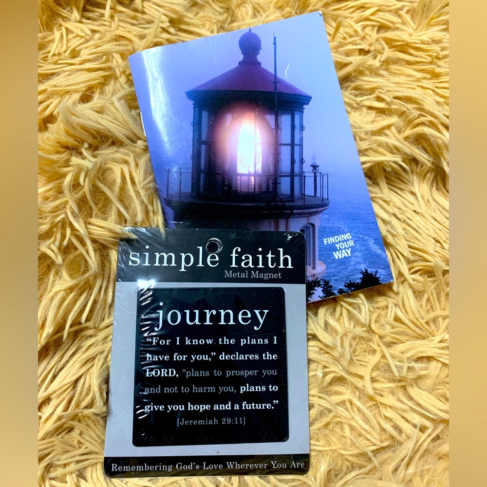 Journey Definition Magnet and Religious Finding your way booklet pamphlets